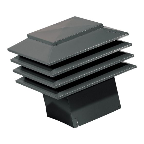 Ventilateur pour toit incliné VMAX 301, noir