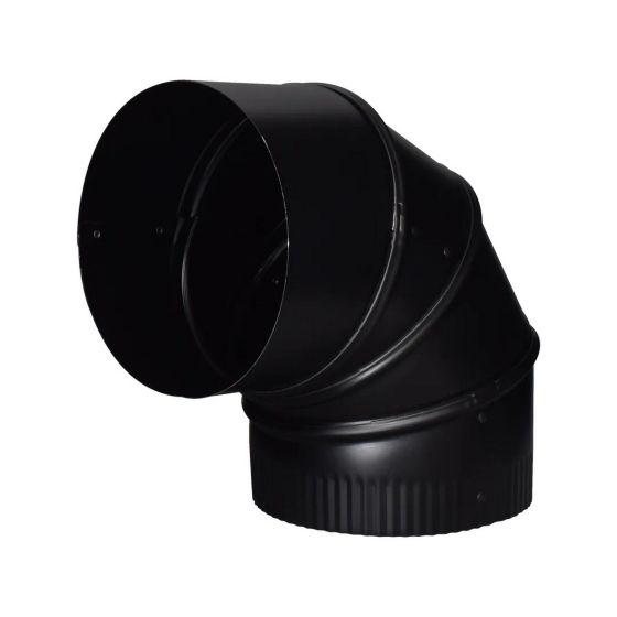 Coude réglable 90°, Noir mat, Cal. 24, 5"