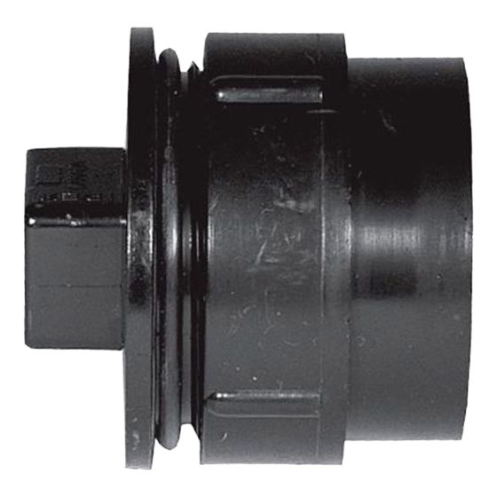 ABS DWV Cleanout Adapter with Plug
