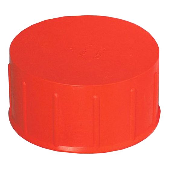 ABS DWV Polyethylene Orange Flexible Test Cap - 2"