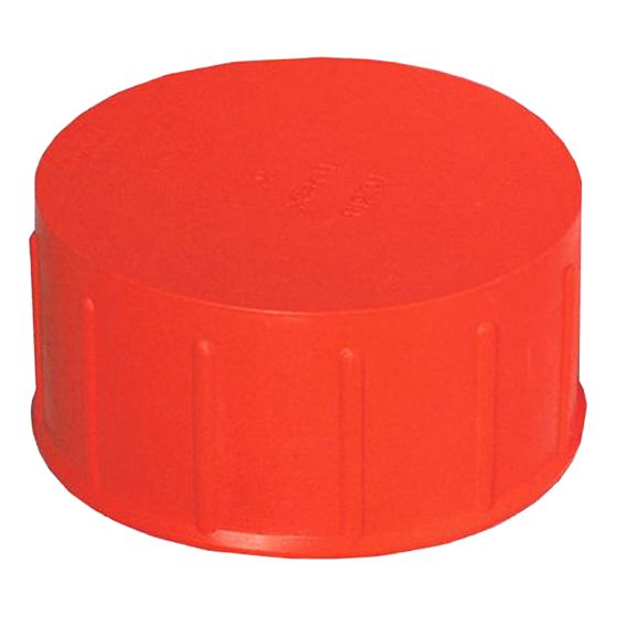 ABS DWV Polyethylene Orange Flexible Test Cap - 3"
