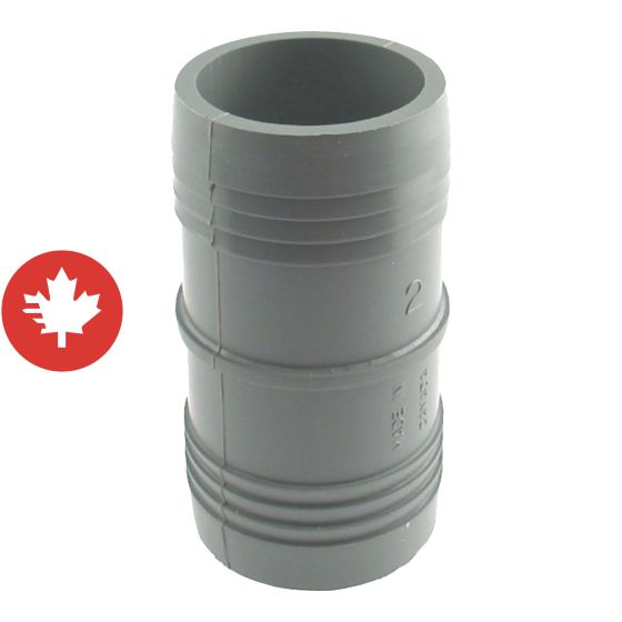 Raccord de plastique, 2"