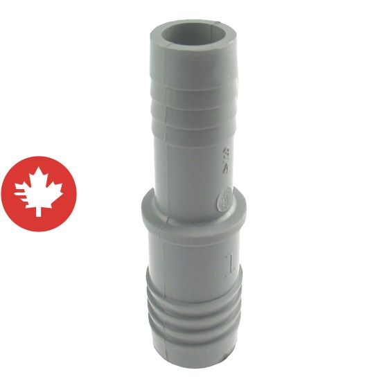Raccord réduit de plastique, 1" x 3/4"