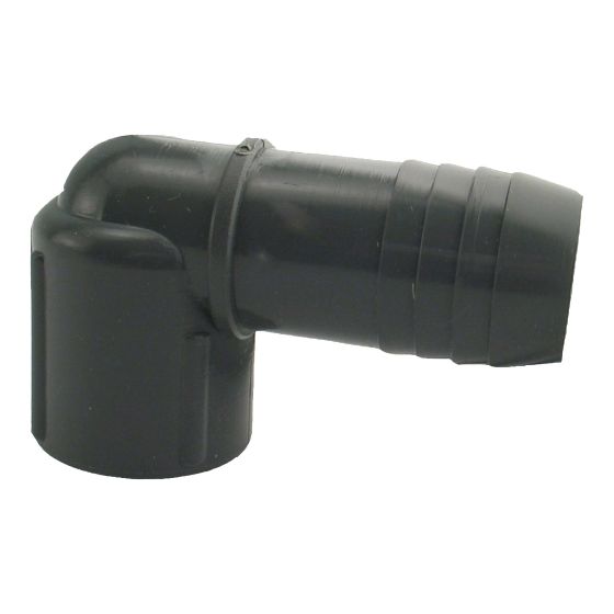 Coude combiné femelle en plastique, 1" x 3/4"