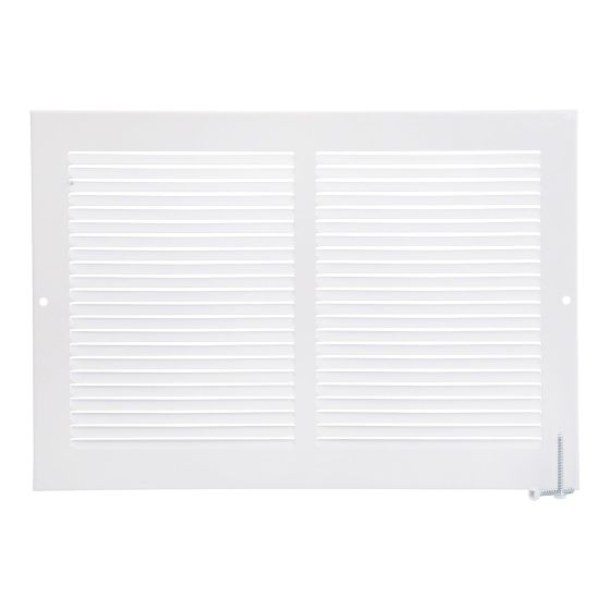 Grille murale, blanc, 4" x 10"