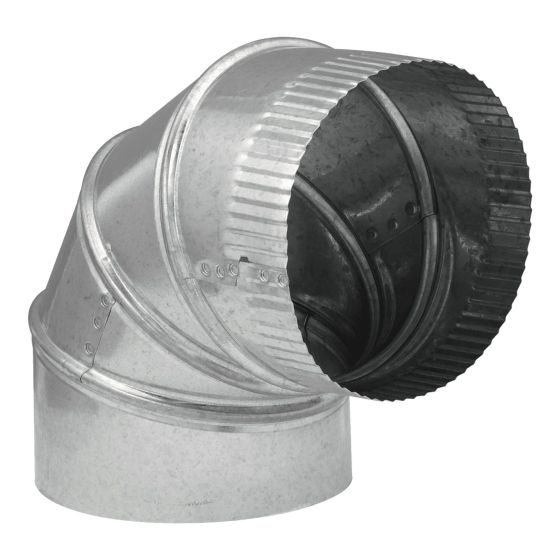 Coude réglable 90°, Air chaud, 4"