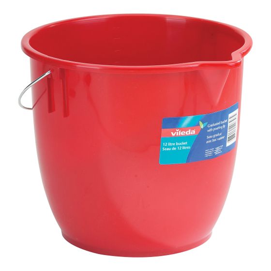 Seau rond gradué avec bec verseur, 12 l