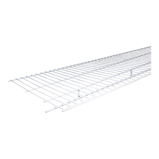 Tablette grillagée, modèle SR, tringle régulière, 16" x 96"