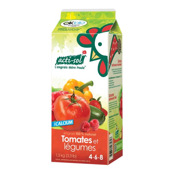 Engrais pour tomates et légumes 4-6-8, 1,5 kg