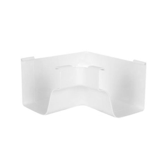 Coin intérieur en vinyle pour gouttière, style traditionnel, blanc