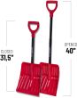 Pelle à neige d'auto télescopique, lame 11"