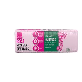 Isolant fibre de verre acoustique, 3,5" x 15" x 48", 110 pi²
