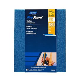 &Eacute;ponge abrasive Contour ProSand, 4 1/2" x 5 1/2", grain 180, 2/pqt