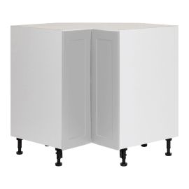 Caisson inf&eacute;rieur de coin 2 portes, Shaker, Gris, 33" x 34 3/4" x 24"
