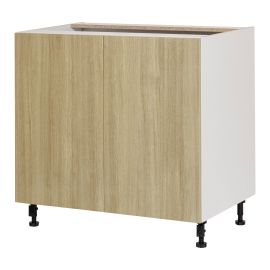 Caisson inf&eacute;rieur 2 portes, bois, Beaut&eacute; Naturelle, 36" x 34 3/4" x 24"