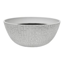 Cache pot, Riley, blanc antique,14"