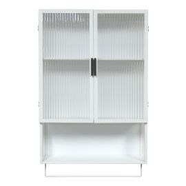 Medicine Cabinet with Towel Bar - 19 3/4" x 31 1/2" - White