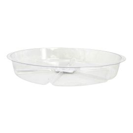 Soucoupe ronde transparent pour pots, 12"