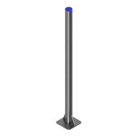 Bare Post on Plate - Galvanized Steel - 76 mm x 1,45 m