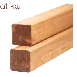 Treated Wood - Brown - 4" x 4" x 8'