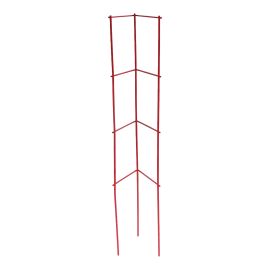 Cage échelle en métal pour tomates et plants, 57", rouge