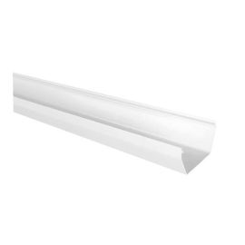 Goutti&egrave;re, vinyle, style contemporain, 10', blanc