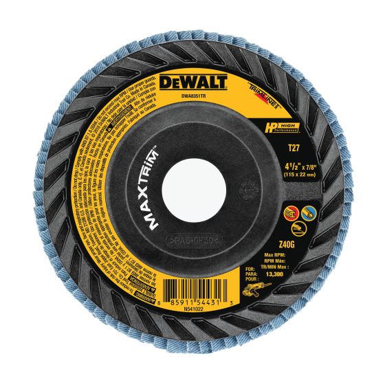 Sabler Disque à sabler Haute Performance, Type 27 de DEWALT | Potvin & Bouchard