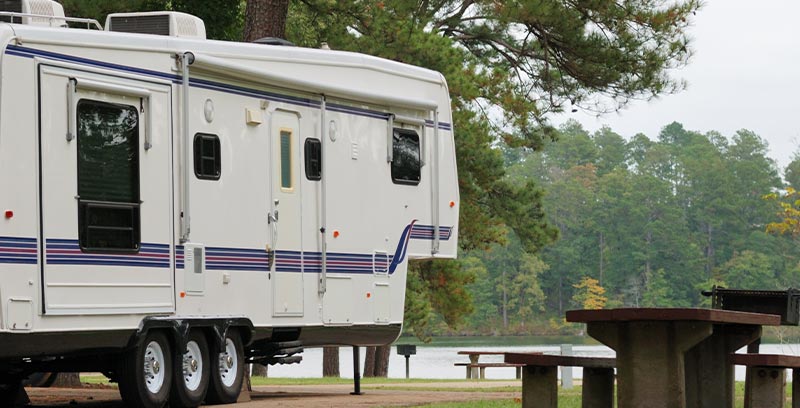RV on a campground