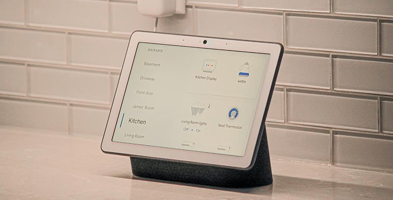 Virtual assistant on countertop
