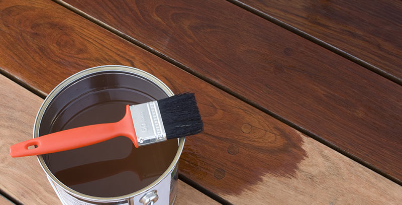 Stain for wood decking 