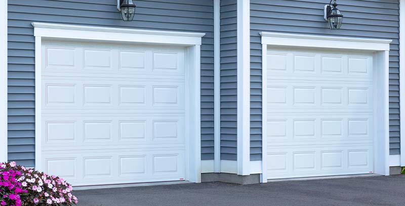 White double garage doors - BMR