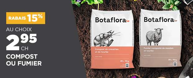 15% de rabais - Compost ou Fumier Botaflora - Potvin & Bouchard