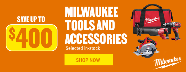 Save up to $400 on Milwaukee tools and accessories