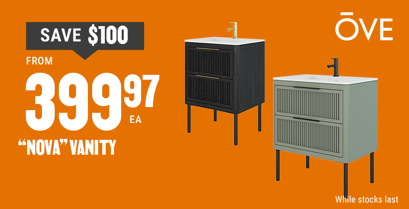 Save $100 on Nova vanity
