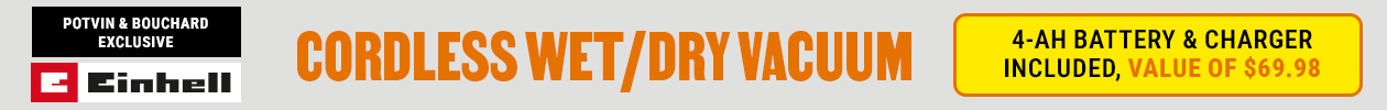 18V Cordless Wet/Dry Vacuum Starter Kit - 20 L