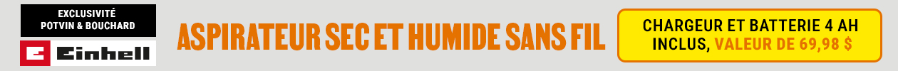 Aspirateur sec/humide 18 V, ensemble de démarrage, 20 L