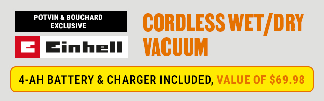 18V Cordless Wet/Dry Vacuum Starter Kit - 20 L
