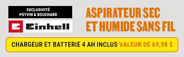 Aspirateur sec/humide 18 V, ensemble de démarrage, 20 L