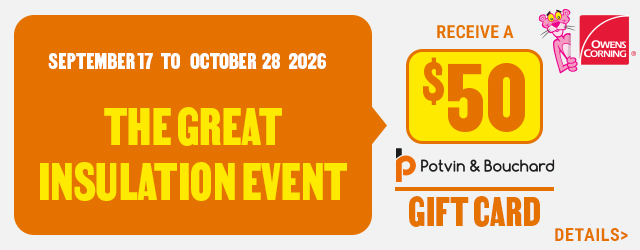 The great insulation event - receive a $50 gift card