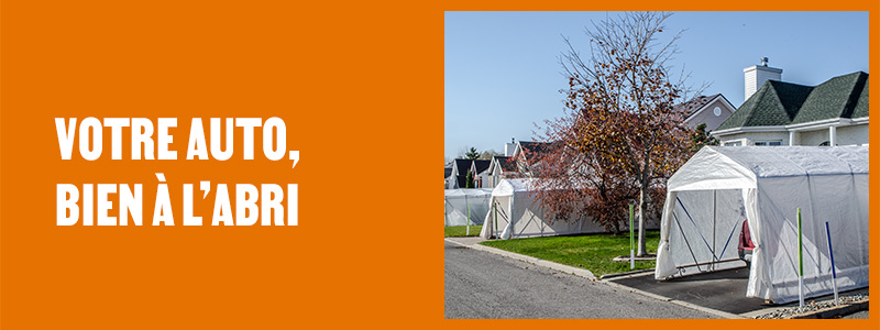 Voir tous les abris d'auto disponibles chez Potvin & Bouchard.